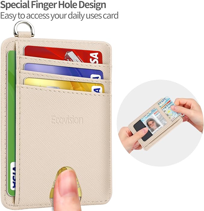 Slim Minimalist Front Pocket Wallet, RFID Blocking Credit Card Holder Wallet - Image 7