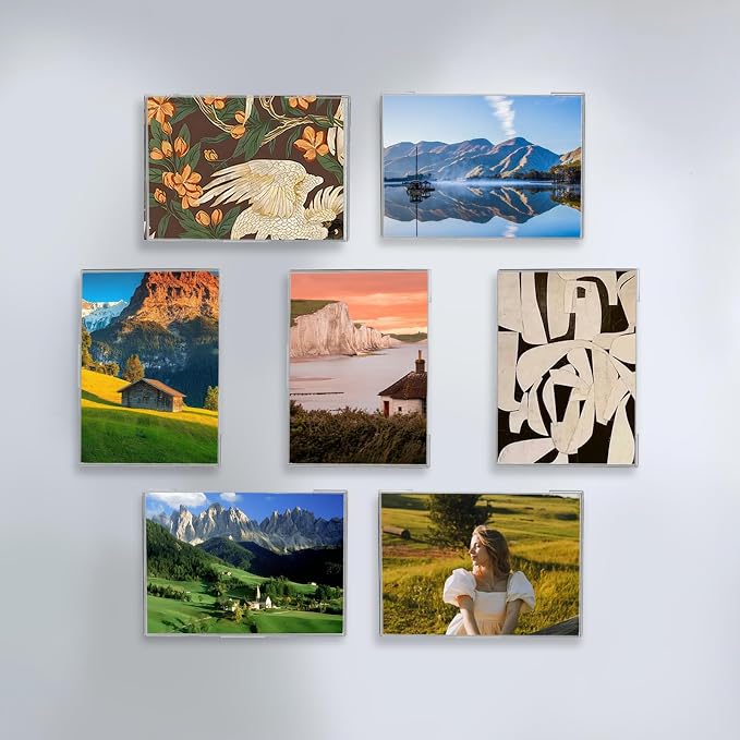 10 Pcs Acrylic Sign Holder 8.5 x 11, Dual-Purpose Wall Mount Sign Holders - Image 7