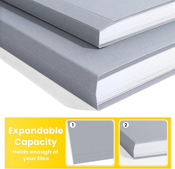 SUNEE File Folders, 18 Pack Manilla Folders 8.5 x 11, Colored Folders Office - Image 4