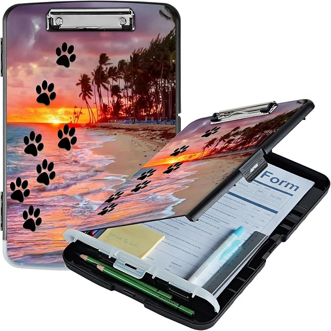 A4 Clipboard with Storage Pen Holder, Clipboards Organizer Nursing Clipboard by Unknown