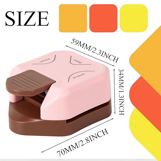 QIQQIKIN Corner Rounder Punch Pink, Paper Punches - Image 4