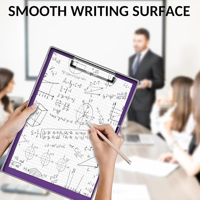 Sooez Clipboard with Storage, Heavy Duty Cleaview Clip Boards 8.5x11 with Dual - Image 5