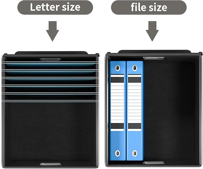 File Organizer Box with Lid, Collapsible File Folder Organizer - Image 4