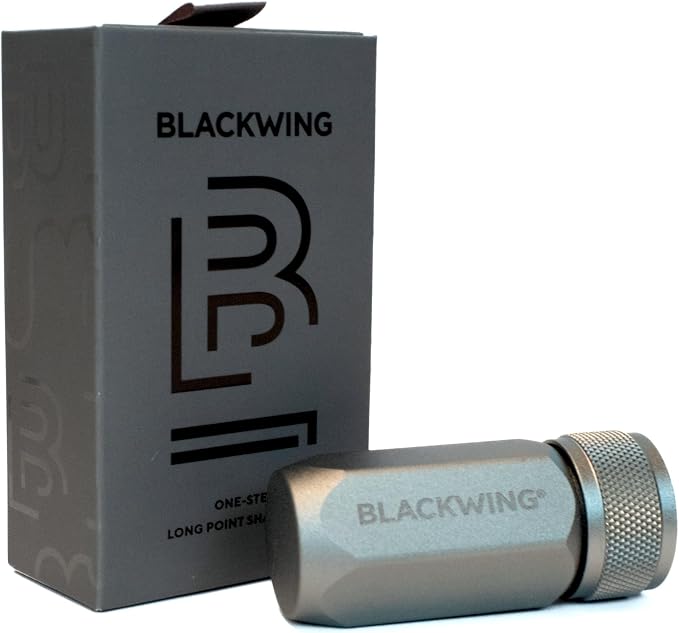 Blackwing One-Step Long Point Sharpener, German Steel Blade, Sharp Curved Point by Blackwing