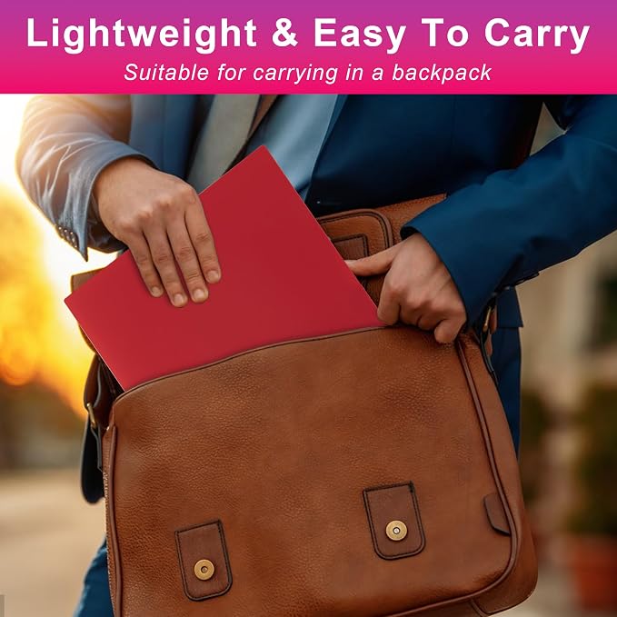 Aegero Plastic Folders with Pockets, Durable Heavy Duty File Folders with - Image 6