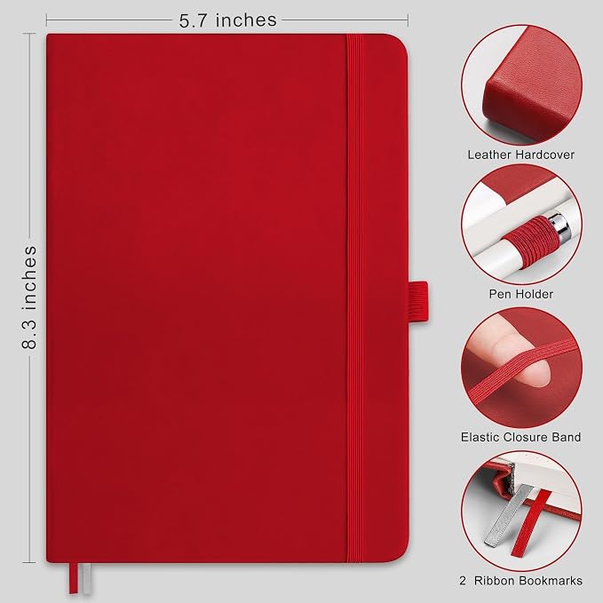 RETTACY Graph Grid Paper Notebook, 192 Pages, A5 Medium Size, 5 Squares per Inch - Image 2