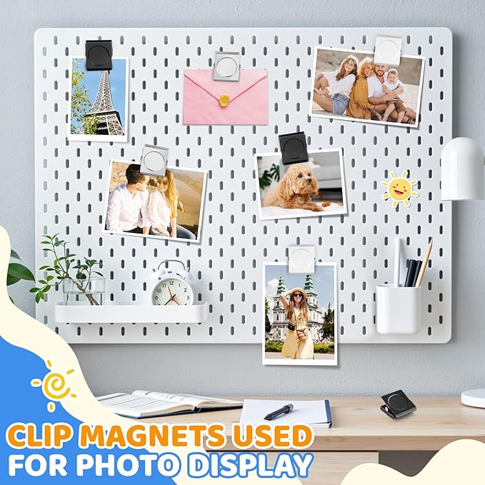 Grtard 6 Pack Magnetic Clips for Refrigerator, 1.2Inch Refrigerator Magnets - Image 5