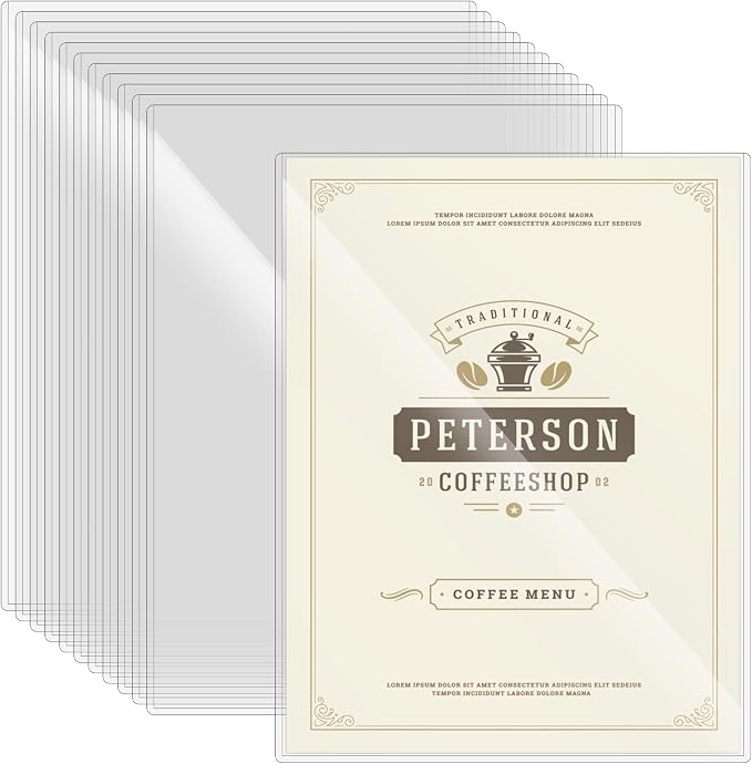 12 Pcs 8.5 x 11'' Rigid Print Protectors by Nufiwra