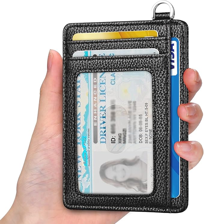 Slim Minimalist Front Pocket Wallet, RFID Blocking Credit Card Holder Wallet - Image 2