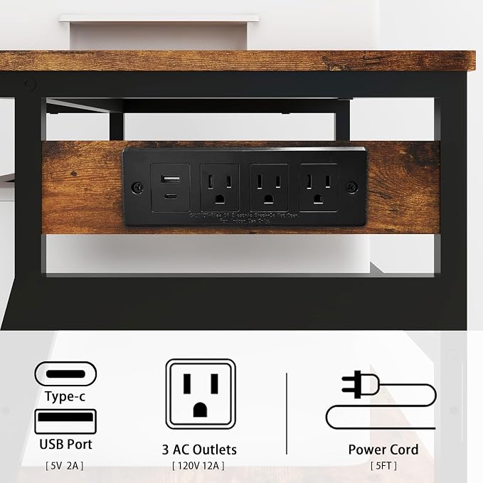 Natwind 3 Tier Large Printer Stand, - Image 6