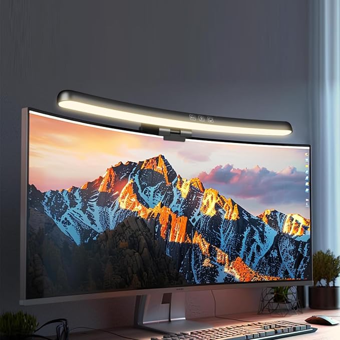 BY-J Computer Monitor Light Bar, Eye-Care USB Reading LED Task Lamp - Image 8