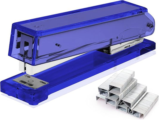OfficeGoods Acrylic Stapler – Aesthetic & Durable Blue Desk Staple by OfficeGoods