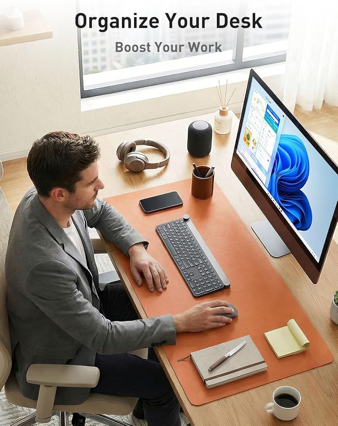 Aothia Faux Leather Desk Mat - Image 3