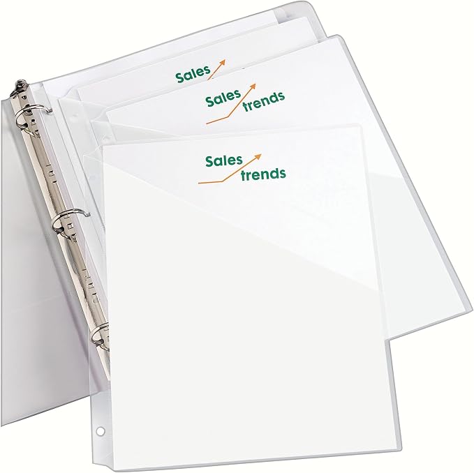 Avery Binder Pockets for 3 Ring Binders, for 8.5" x 11" Documents, Acid-Free - Image 9