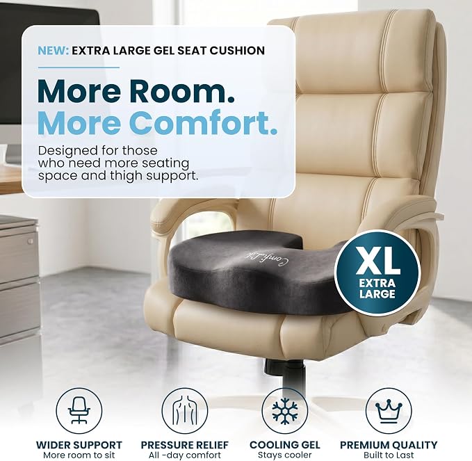 ComfiLife Extra Large Gel & Memory Foam Seat Cushion - Image 2