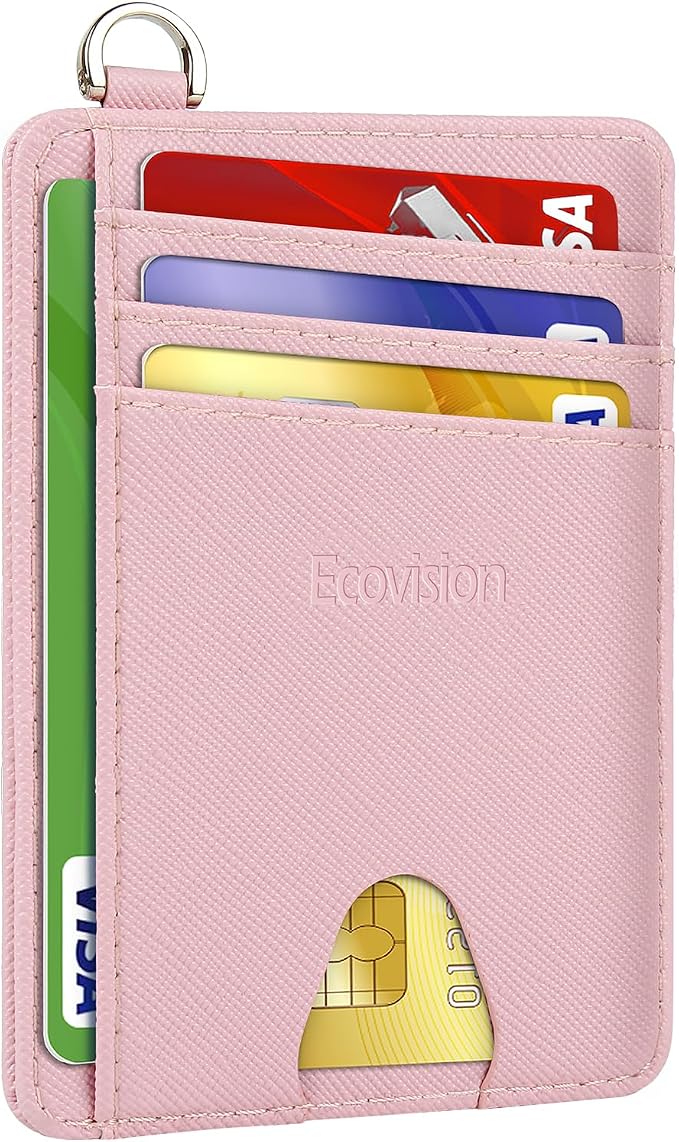 Slim Minimalist Front Pocket Wallet, RFID Blocking Credit Card Holder Wallet by Ecovision