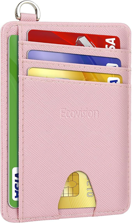 Slim Minimalist Front Pocket Wallet, RFID Blocking Credit Card Holder Wallet by Ecovision