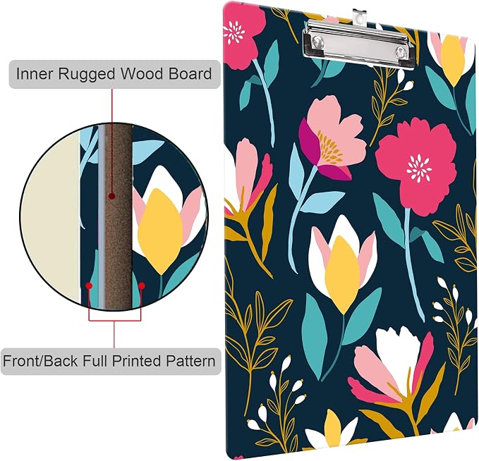 Fashion Clipboard, A4 Letter Size Wooden Decorative Clipboards - Image 5