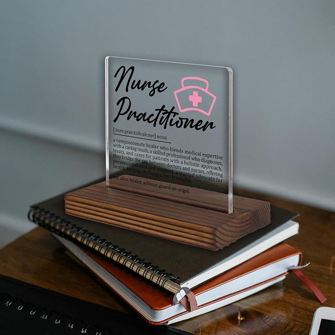 Nurse Practitioner Gifts, Thank You Appreciation Desk Sign - Image 2