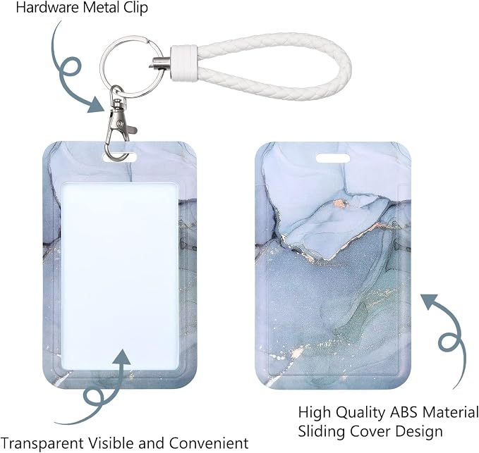 ID Card Badge Holder Key Chain - Image 3
