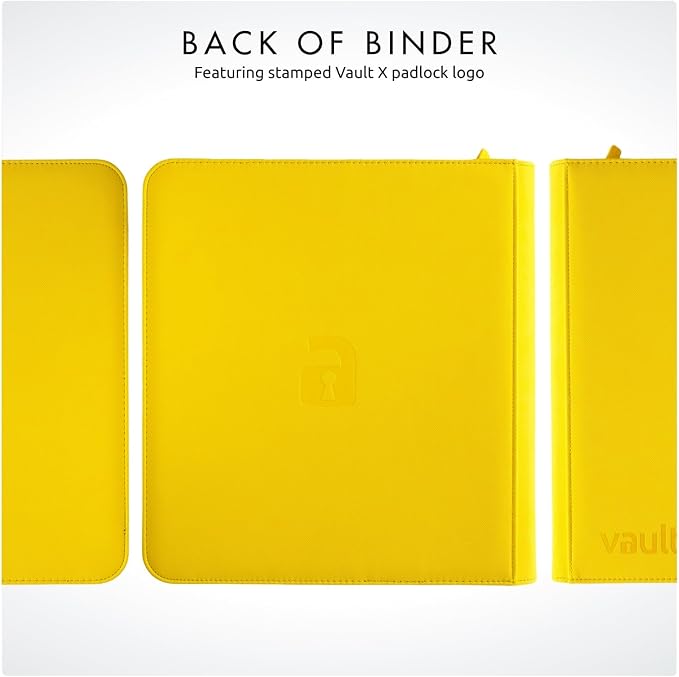 Vault X 12 Pocket Zip Binder, 480 Cards, Exo-Tec Material, 20 Side-Loading Pages - Image 8