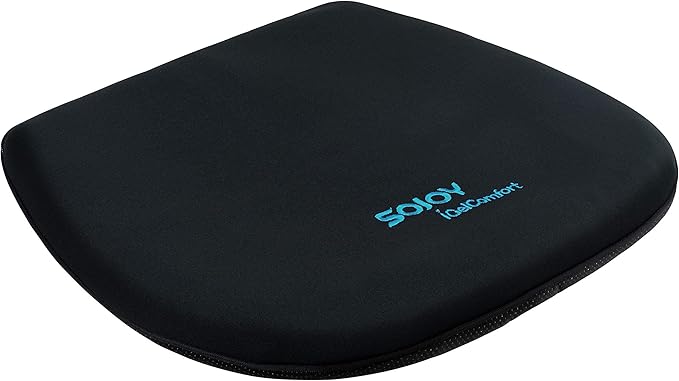 Sojoy Coccyx Gel Seat Cushion- Orthopedic Memory Foam Chair Cushions for Home Kitchen Office Desk Car Truck Airplane (Black)-DeskLoop Office