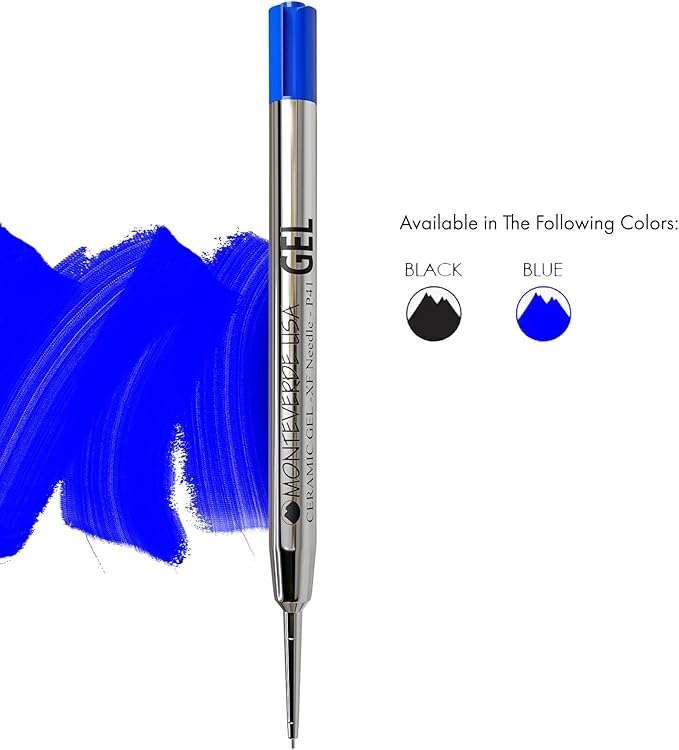 Monteverde Capless Gel Refills to Fit Parker-Style Ballpoint Pens, 0.5mm Extra - Image 2