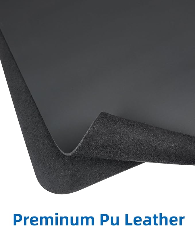 Leather Desk Pad Blotter, Mouse Pad, Office Desk Mat, Non-Slip PU Leather Desk - Image 2