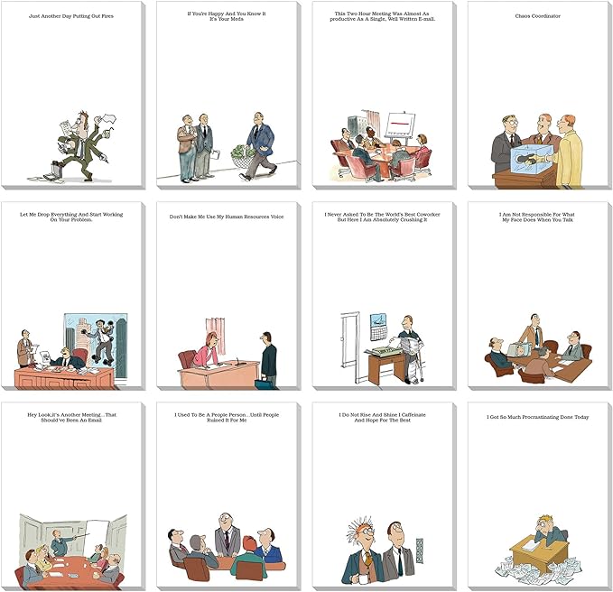 Funny Notepads with Sayings Sticky Funny Office Supplies to Do List Sarcastic by Pajean