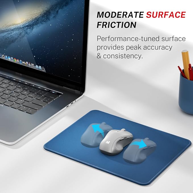 MROCO 3-Pack Mouse Pads, 30% Larger Surface, 8.5 x 11 in, Non-Slip Rubber Base - Image 2