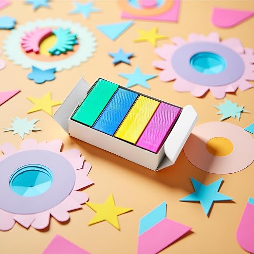 800Pcs Mini Color Staples DIY Shop Stapler Refills Standard Book Staple Mini - Image 5