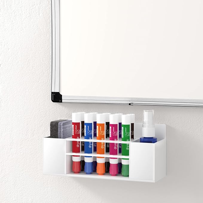 HBlife 2 Pcs Acrylic Magnetic Dry Erase Marker Holder - Image 5