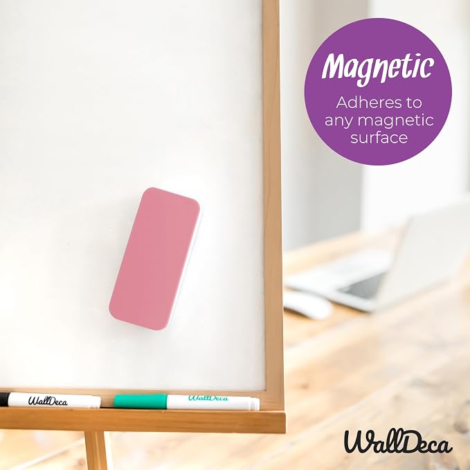 WallDeca Dry Eraser, Felt Bottom Surface Whiteboard Cleaner, Dry Wipe Board - Image 4