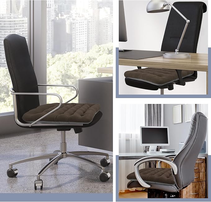BUYUE Good Support Office Chair Cushion Padded, Soft Velvet Comfortable - Image 6