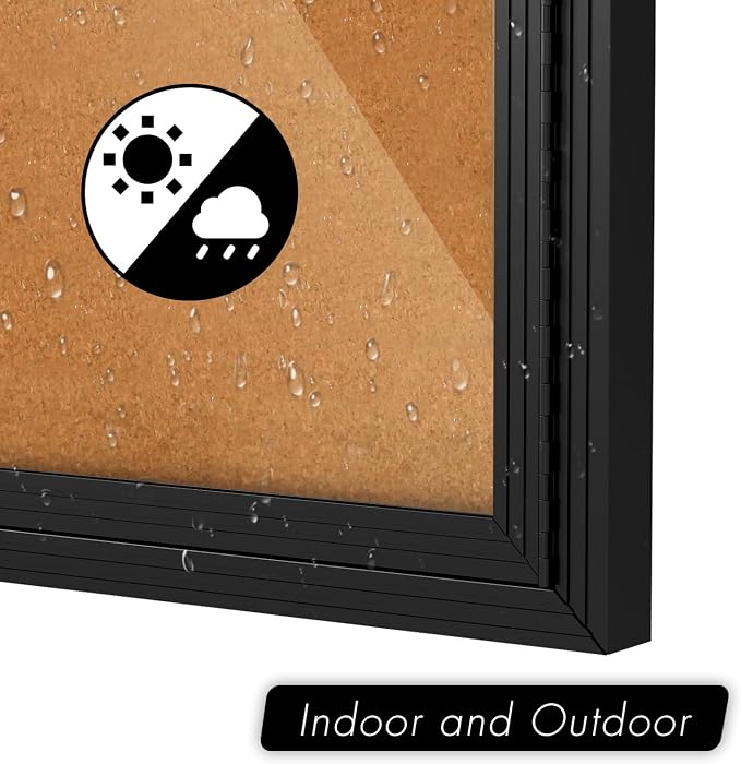 INNOVART Enclosed Bulletin Board 60”x36”, Lockable Cork Noticeboard - Image 5