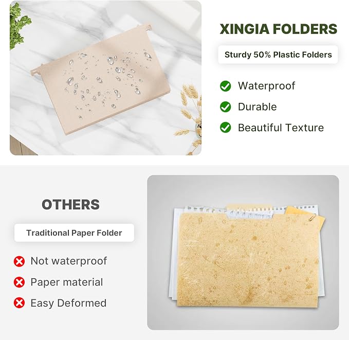 XINGIA Legal Size Hanging File Folders, Extra Capacity 3 Inch Expandable File - Image 6