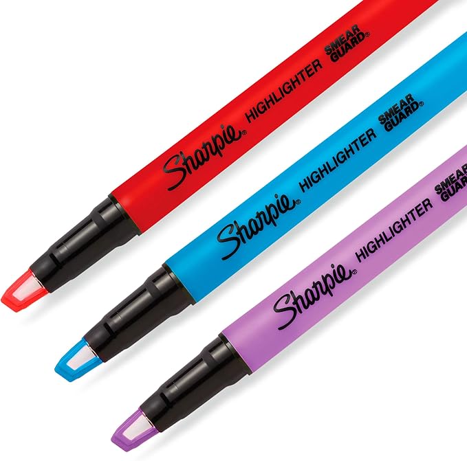 Sharpie Clear View Highlighter Stick, Chisel Tip, 3 Pack - Image 3