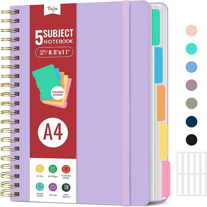 Hardcover Spiral Journal Notebooks by Taja