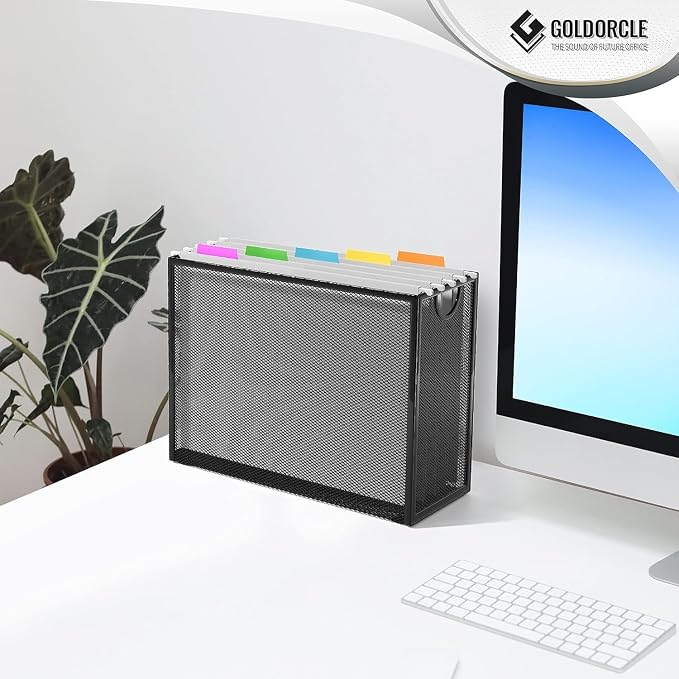 Hanging File Organizer, Letter-Size File Holder Filing Box - Image 7