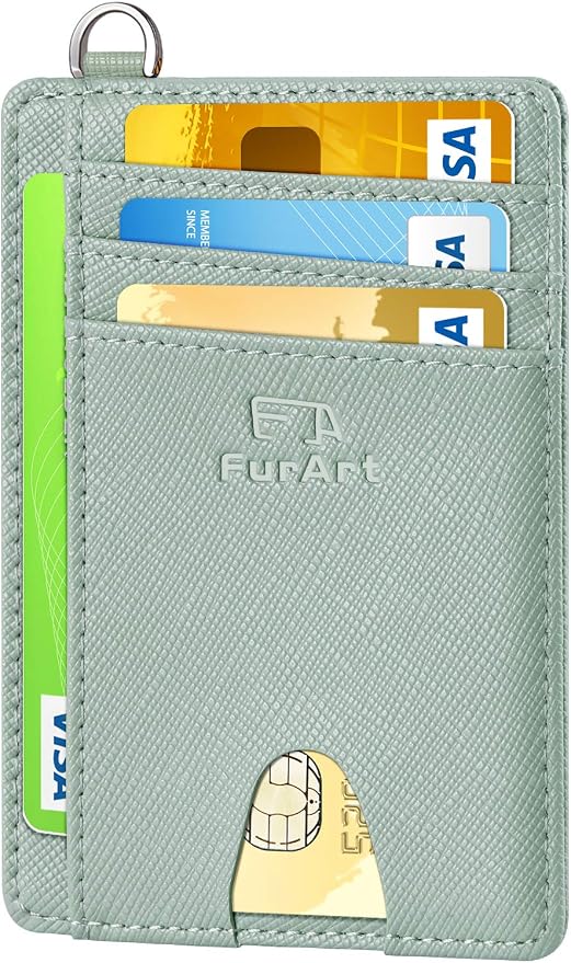 FurArt Slim Minimalist Wallet RFID Credit Card Holder by FurArt