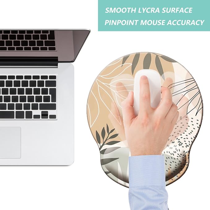 Mouse Pad with Wrist Support, Ergonomic Mouse Pad with Memory Foam Wrist Rest - Image 7