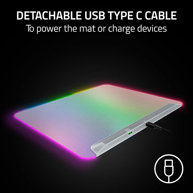Razer Firefly V2 Pro Fully Illuminated RGB Gaming Mouse Mat: Backlit Design - Image 5