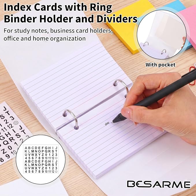 3x5 Index Card Holder Organizers Case Binder - Image 3