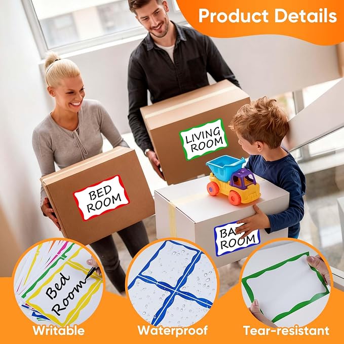 6 x 4 inch Large Moving Labels for Boxes, Packing Labels Stickers for Moving - Image 3