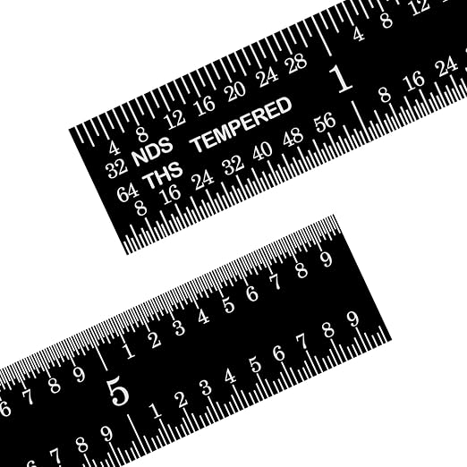 PEC Tools 6 inch Flexible Metal Ruler, High Contrast, 16R Graduation, Machinist - Image 3