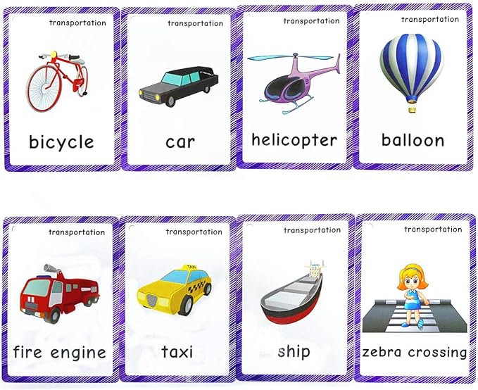 SANTSUN Set of Transportation Flashcards - Image 7