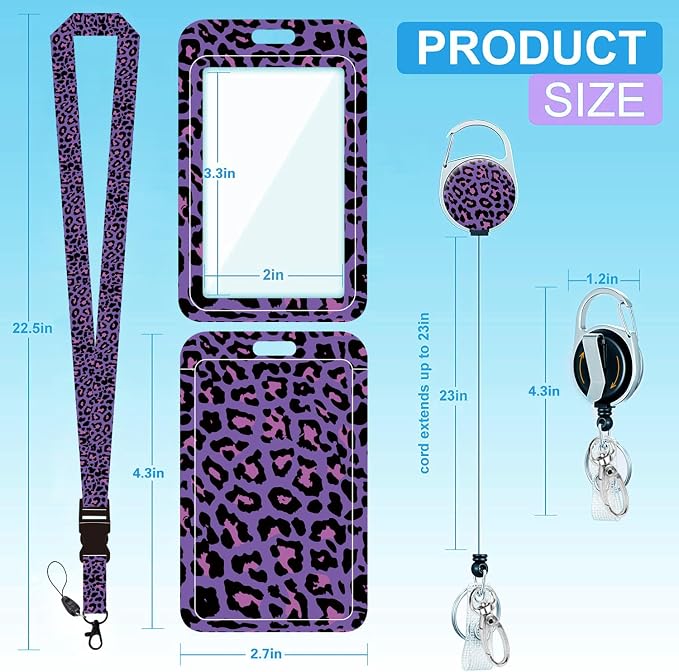 Badge Lanyard, Retractable Badge Holder - Image 2