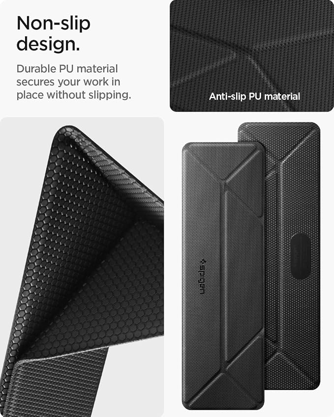 Spigen Slim Fold Portable Laptop Stand Keyboard Riser Foldable Ergonomic Angle - Image 5