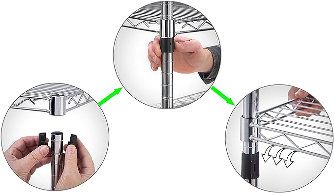 Regal Altair 18" Deep x 60" Wide x 74" Height Wire Shelving Kit | 4-Tier | NSF - Image 4