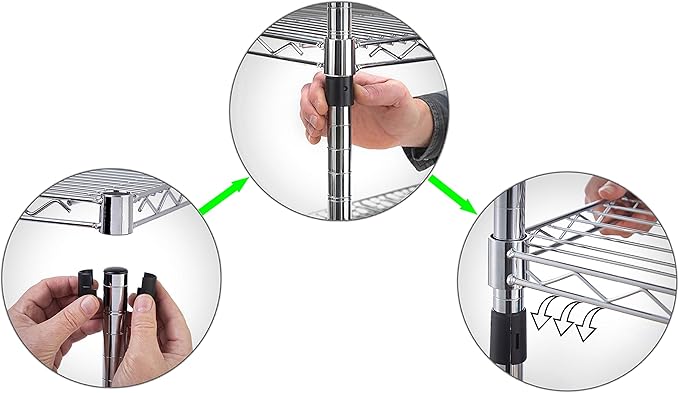 Regal Altair 21" Deep x 48" Wide x 8" Height Wire Shelving Kit | 1-Tier | NSF - Image 4